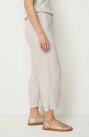 Pure Jill Linen-Blend Wide-Leg Crops