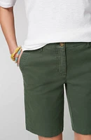 Trapunto-Stitched Chino Shorts