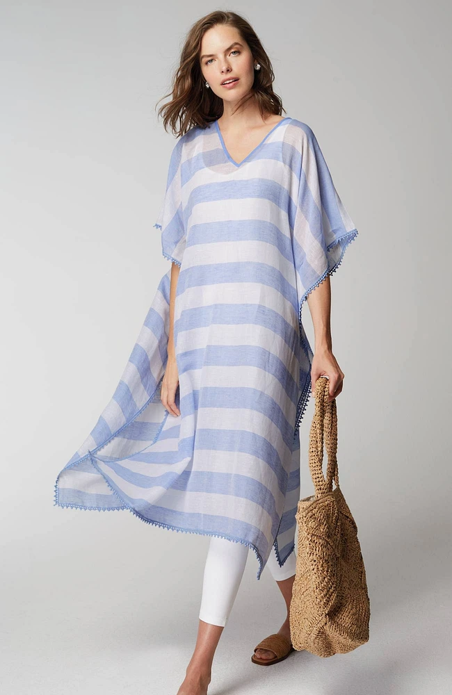 Cabana-Striped Caftan