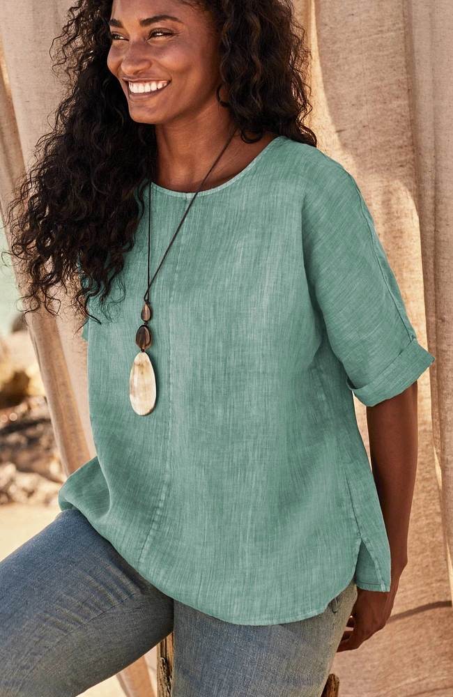 Pure Jill Relaxed Linen Popover