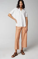 Pure Jill Relaxed Button-Front Top