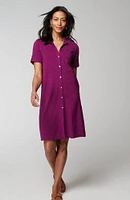 Classic Cotton-Slub Shirtdress