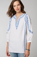 Embroidered Textured Tunic