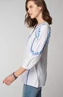 Embroidered Textured Tunic