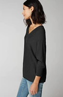 V-Neck Dolman Pullover Sweater