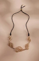 Coastal Getaway Metal Shell Statement Necklace