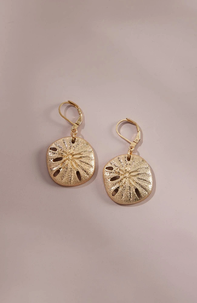 Under-The-Sea Sand Dollar Earrings