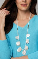 Coastal Getaway Mother-Of-Pearl Statement Necklace