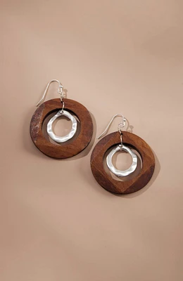 Island Cabana Wood Earrings