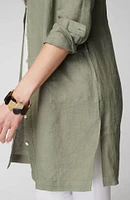 Pure Jill Linen Button-Front Tunic