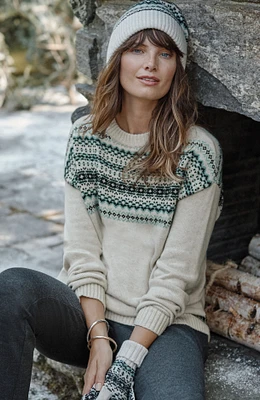 relaxed fair isle sweater