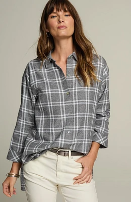 cozy plaid tunic