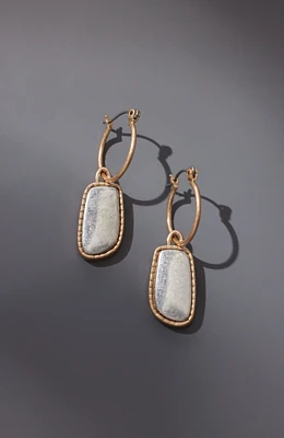 mixed-metal reversible earrings