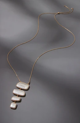 mixed-metal reversible pendant necklace