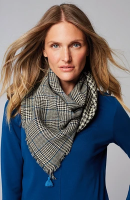 double-faced plaid scarf