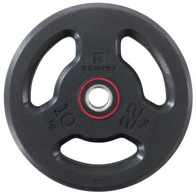 10 kg (22 lb) Rubber Weight Plate with Handles