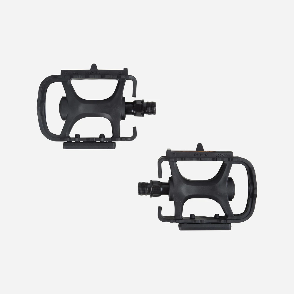 Flat Mountain Bike Pedals - 100 Black