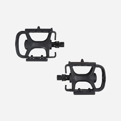 Flat Mountain Bike Pedals - 100 Black