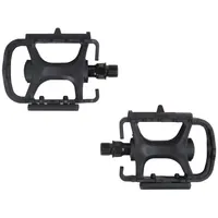 Flat Mountain Bike Pedals - 100 Black