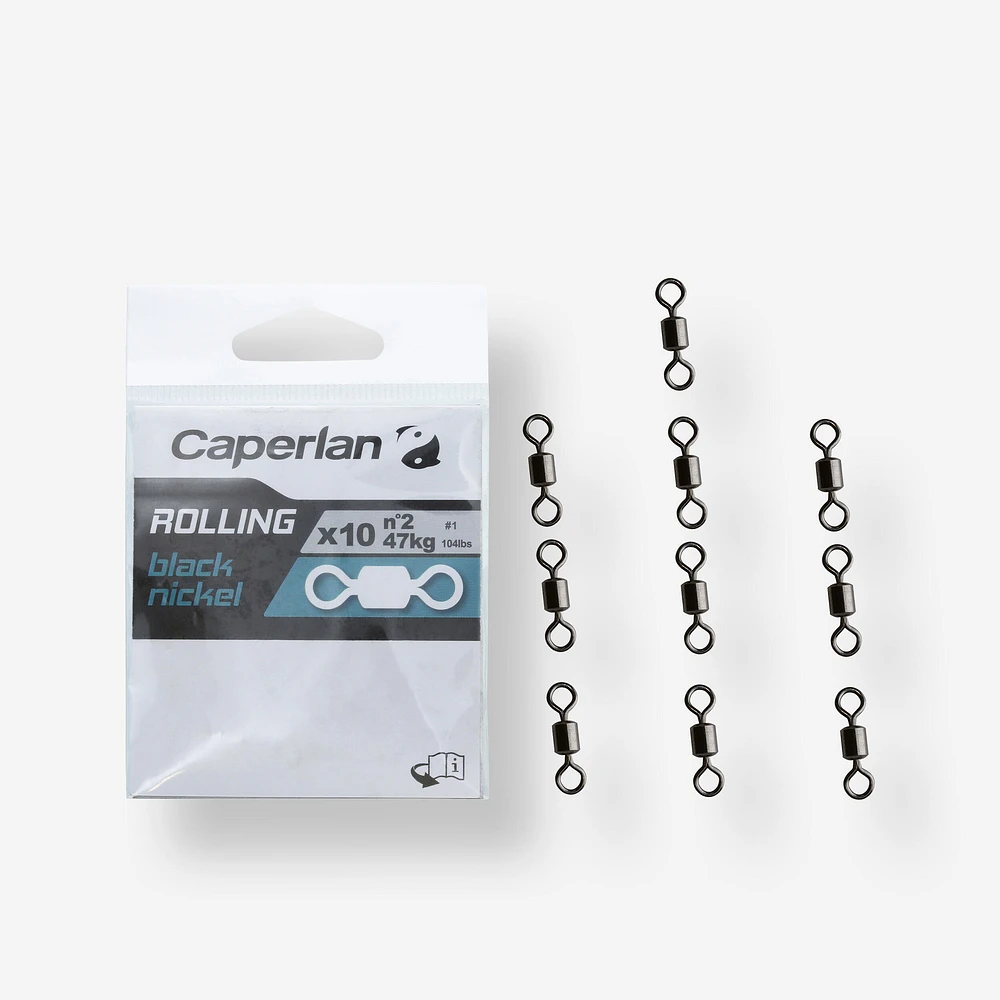 ROLLING SWIVEL BLACK NICKEL X10