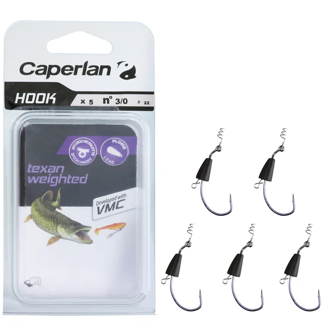 SN Hook Bronze Reverse Fishing Rigged Hooks - Decathlon