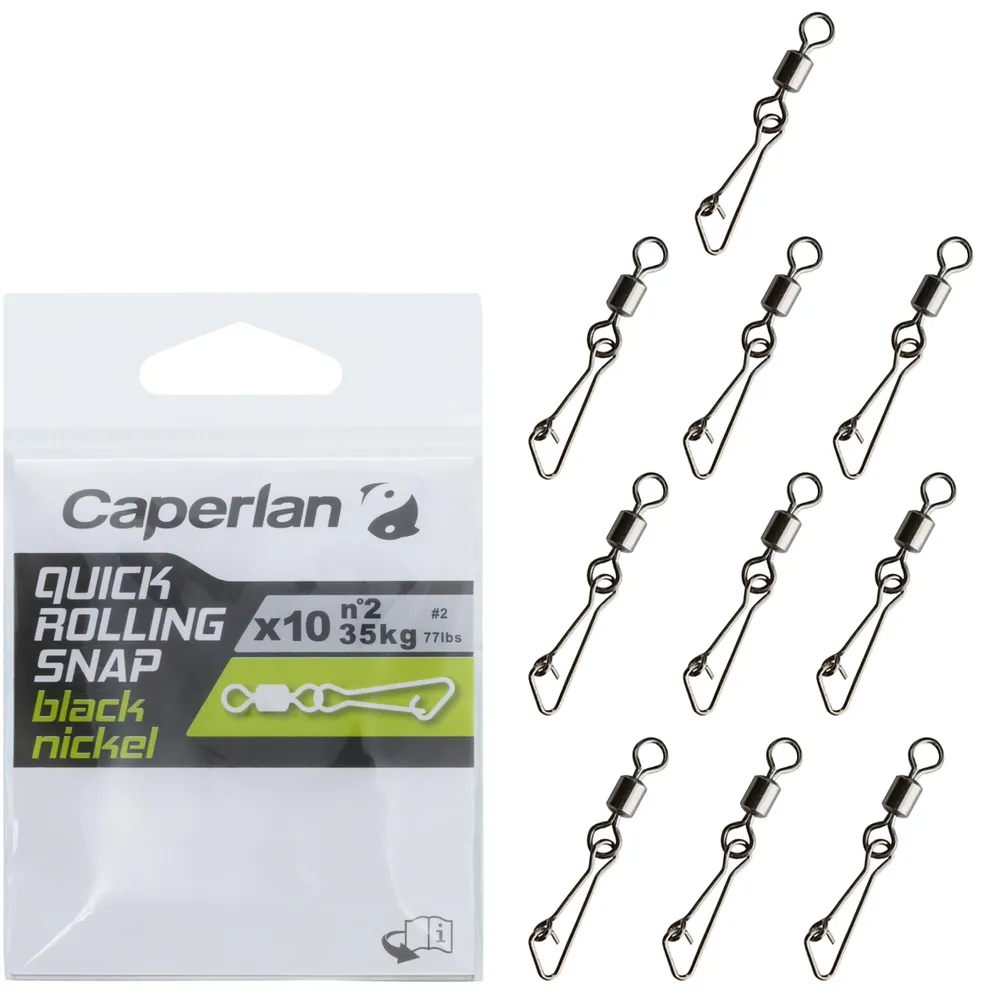 QUICK ROLLING SNAP BLACK N SWIVEL CLIP