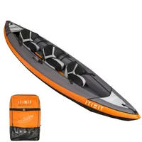 3-Seater Inflatable Kayak - KTI 100 Orange