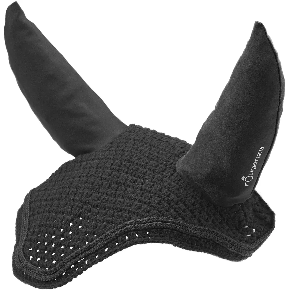 Horse Riding Ear Net - Black