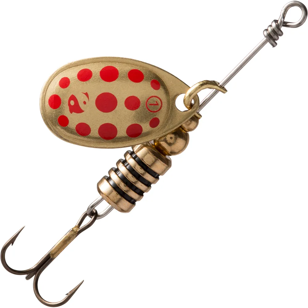 WETA + #1 GOLD RED DOTS PREDATOR FISHING SPINNER