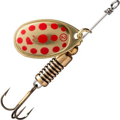 WETA + #2 GOLD RED DOTS PREDATOR FISHING SPINNER