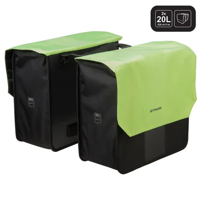 SACOCHE DOUBLE 500 2x20L NOIRE