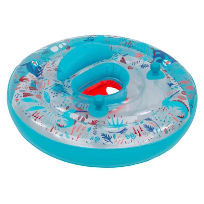 Baby Inflatable Pool Ring with Seat and Handles - EVOL Transparent