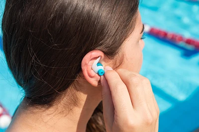 Swimming Cone-Shaped Silicone Ear Plugs x3