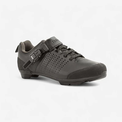 Leather Lace-Up Cycling Shoes