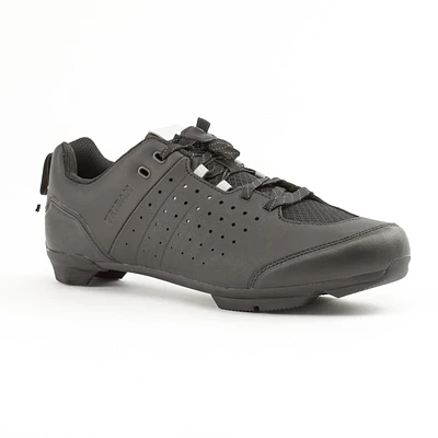 Road and Gravel Lace-Up Cycling Shoes SPD GRVL 500 Black