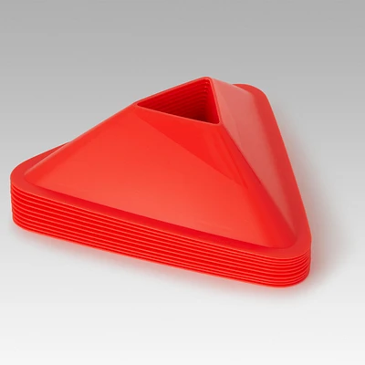 Essential Soccer Training Flat Markers 10-Pack