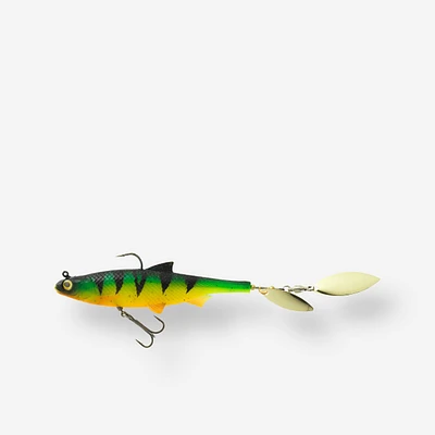 LURE FISHING ROACHSPIN 120 FIRETIGER BLADED SHAD SOFT LURE