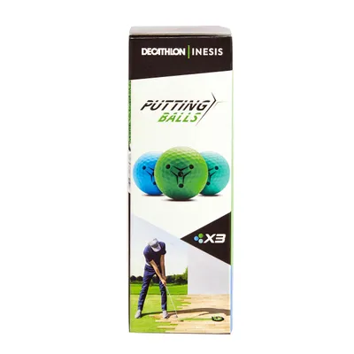 Golf Putting Balls x3 - Inesis Blue/Green