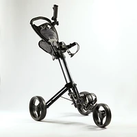 3-Wheel Compact Golf Trolley - Inesis 900 Black