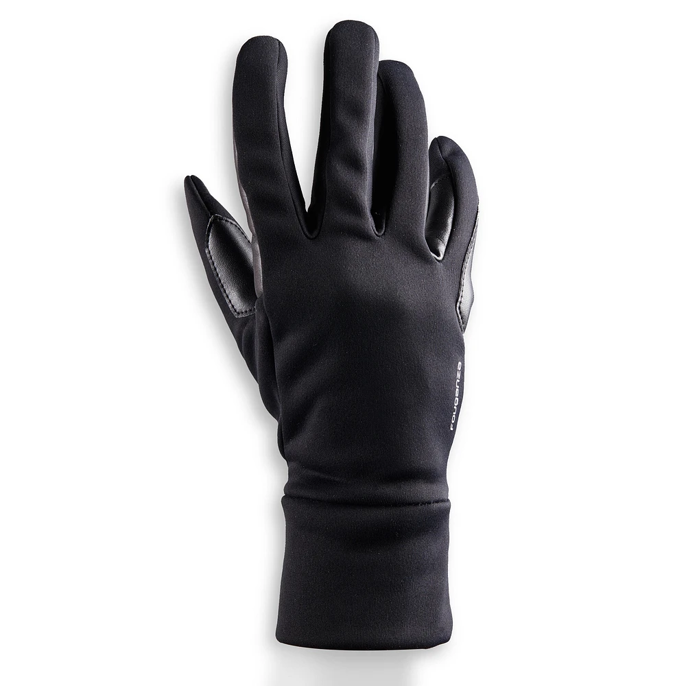 100 Warm Women's Horseback Riding Gloves - Black