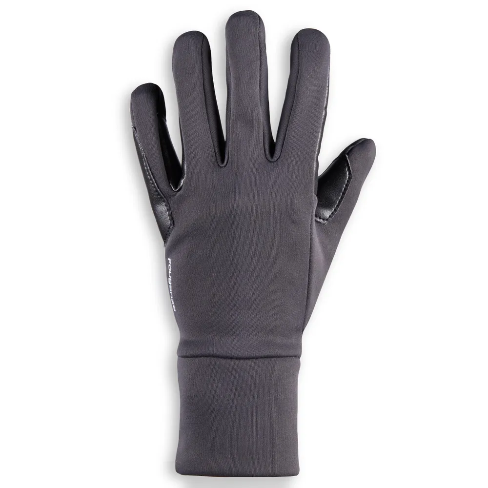 100 Warm Kids' Horseback Riding Gloves - Dark Grey