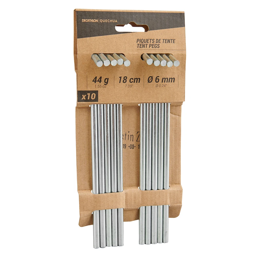 10 Steel Tent Pegs Various terrains