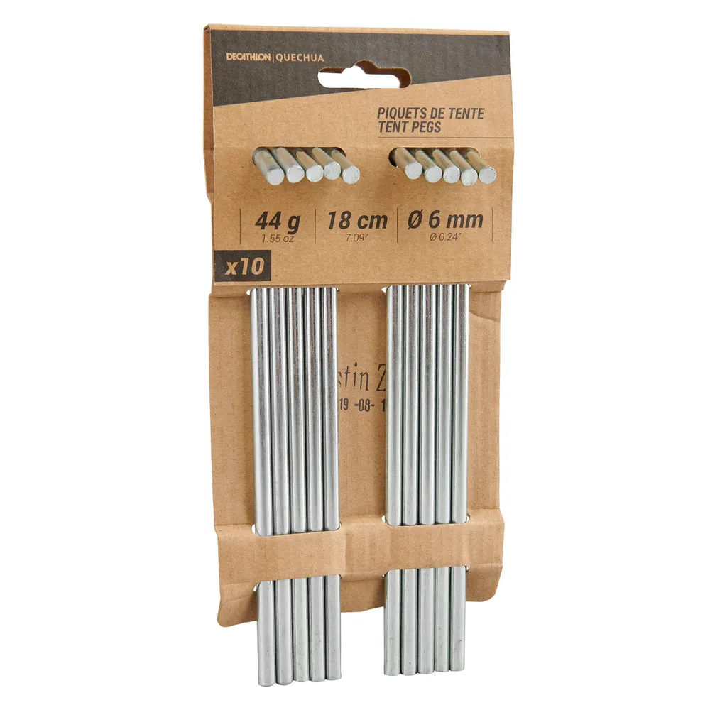 10 Steel Tent Pegs Various terrains