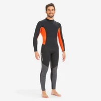 Dinghy 500 Men's Sailing GBS 3/2 mm Neoprene Wetsuit - Black/Orange