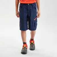 Kids’ Hiking Shorts – MH 500 Navy Blue
