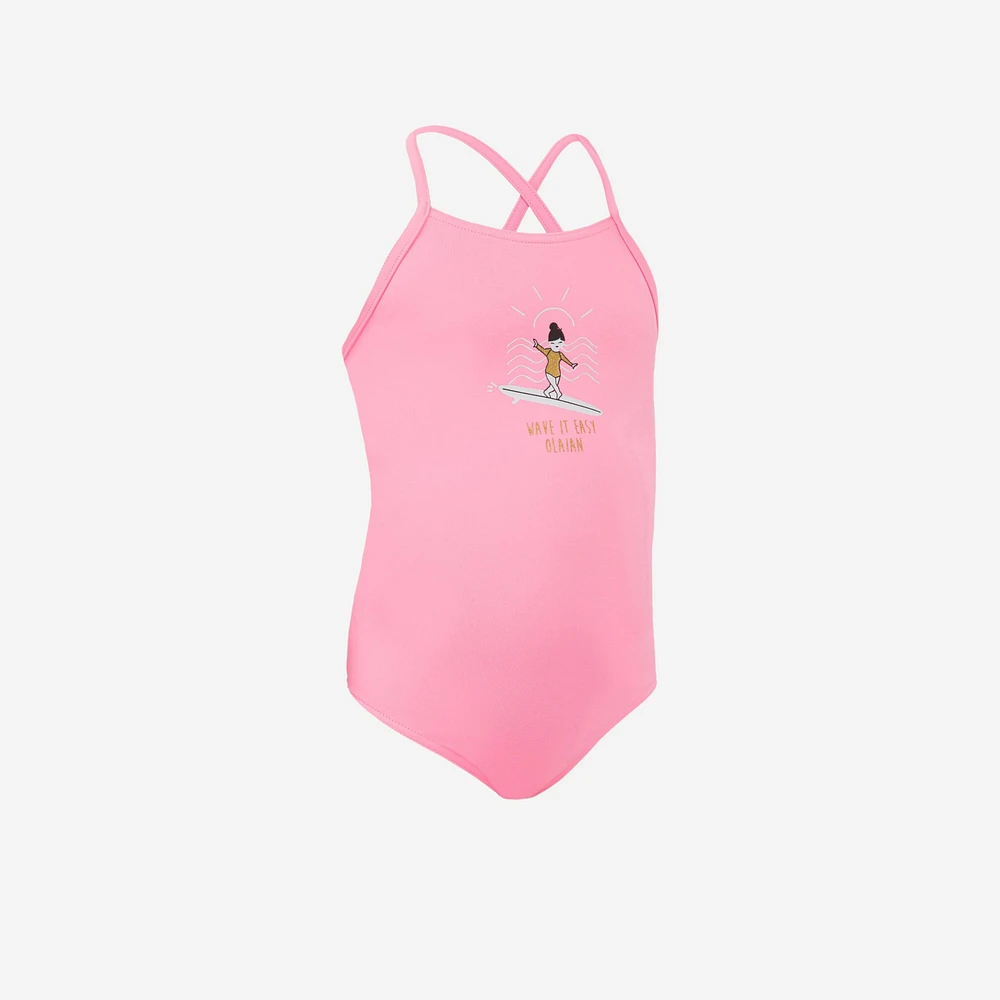 Girls' 1-Piece Surfing Swimsuit