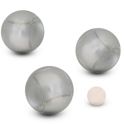 Set of 3 Grooved Recreational Petanque Boules - 100