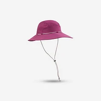 Trek 500 Mountain Trekking Anti-UV Hat Purple