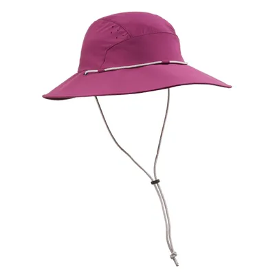Trek 500 Mountain Trekking Anti-UV Hat Purple