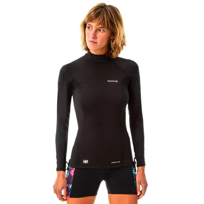 Women’s Surf Rash Guard - Black